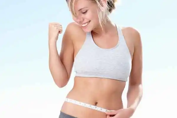 woman happy after fat reduction treatment Didcot