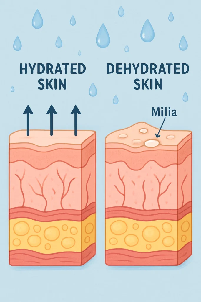 The importance of hydration and milia production Didcot