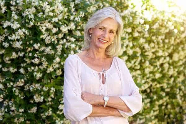 Older woman happy with urinary incontinence treatment Didcot
