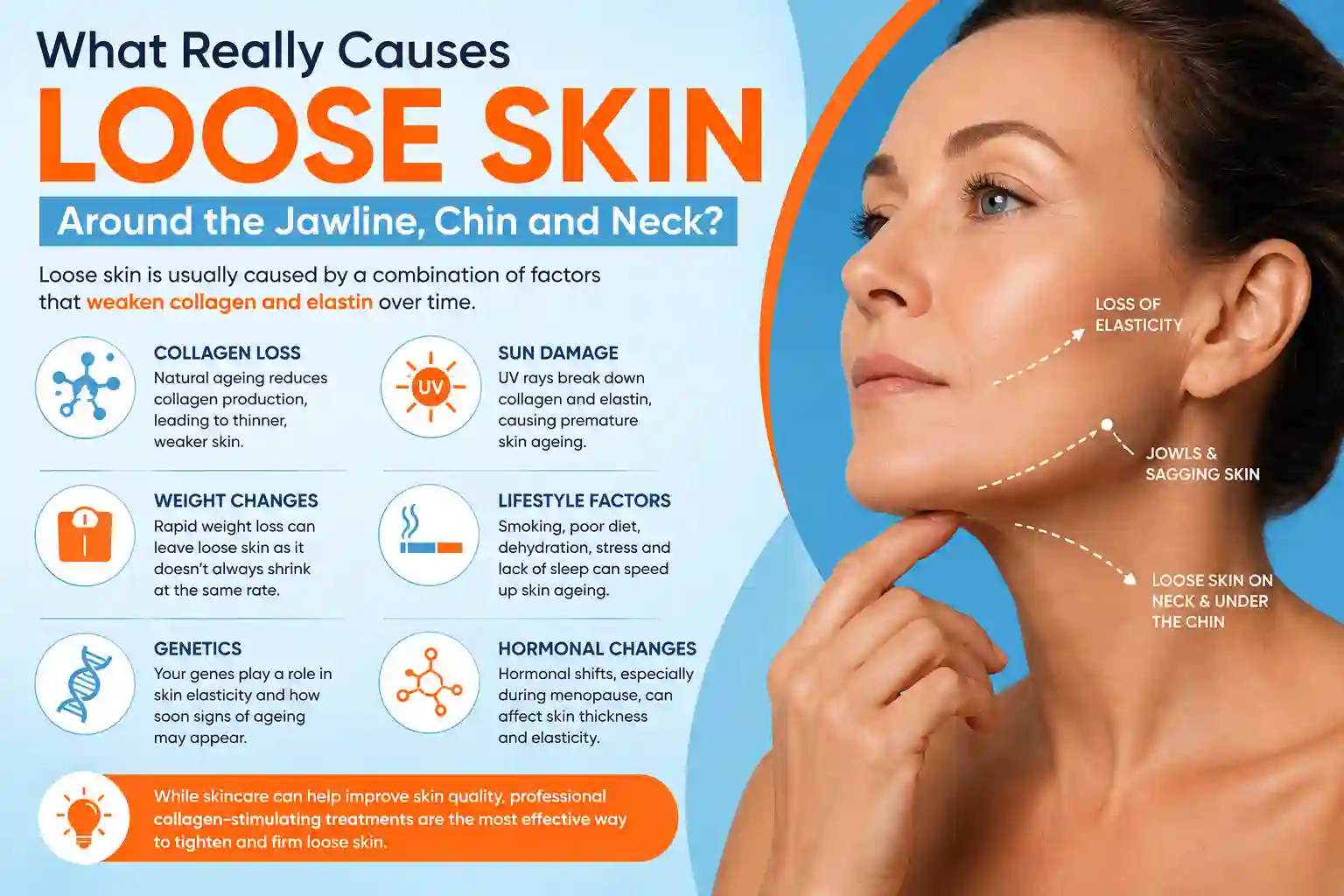 What Really Causes Loose Skin Around the Jawline, Chin and Neck Didcot?